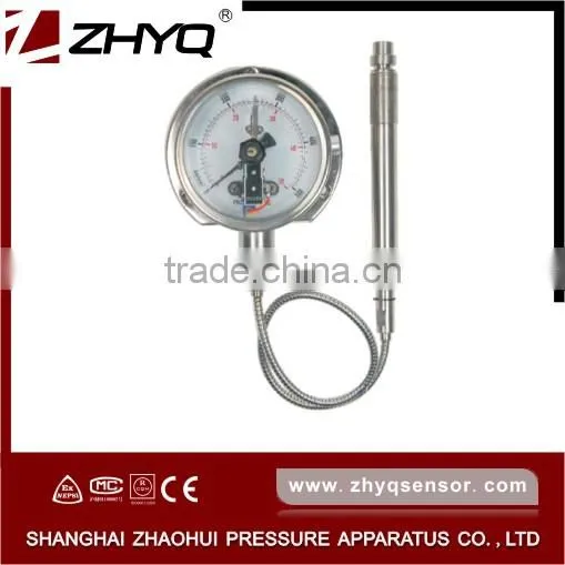 Mechanical melt pressure gauge