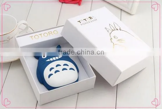 Power supply portable mobile phone animal cartoon usb charger,Totoro portable power bank for mobiles phone