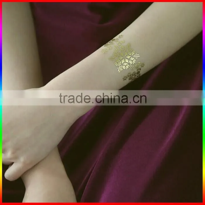 custom metallic temporary flash tattoos, fluorescent tattoos