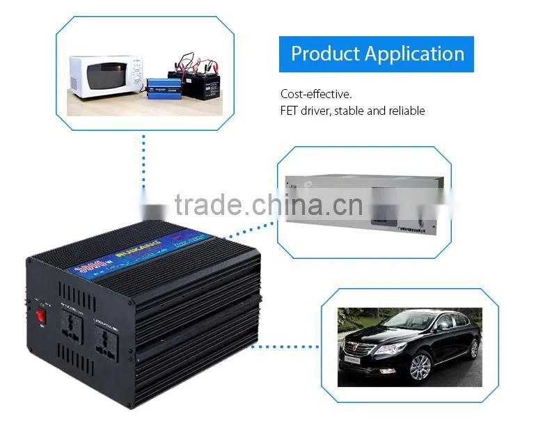 1000w 2000w 3000w electric power inverter pure sine wave