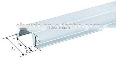 3 meter Drywall Channel Steel Channel Profile