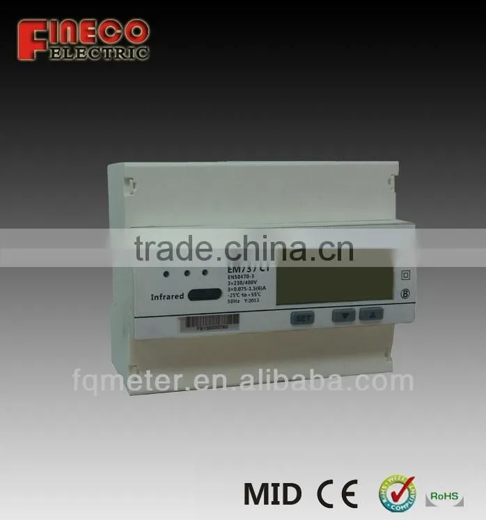 EM115-Mod bi-directional energy meter, smart energy meter, RS485, 5(45)A
