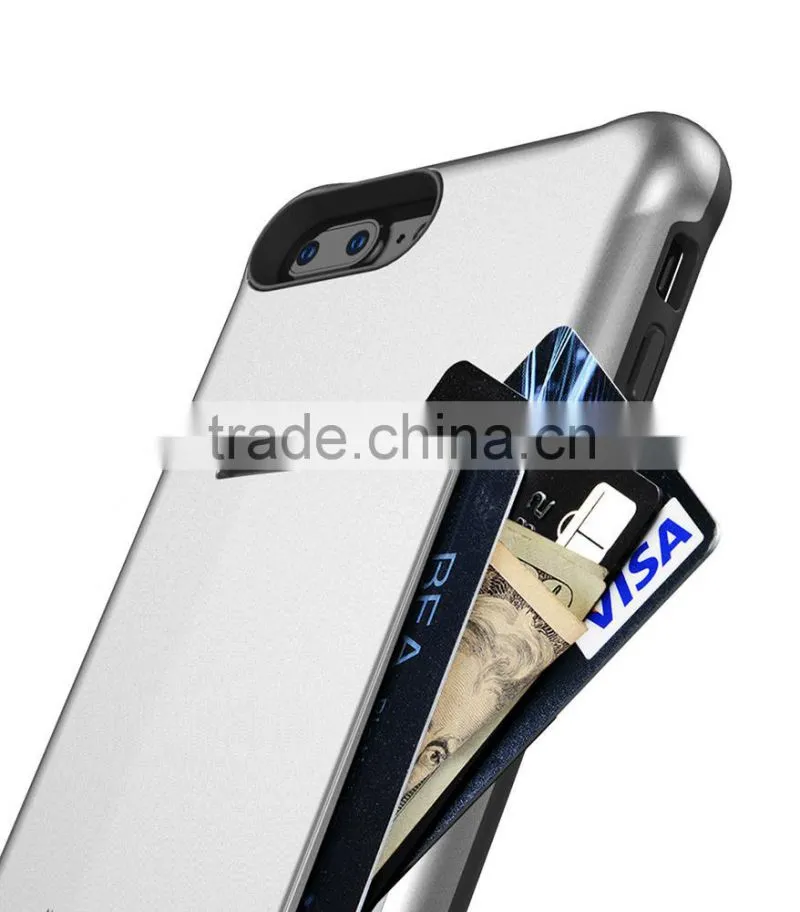 New Popular Back Card Mobile Phone case Double Layer case for Apple iPhone 7 Plus(5.5")