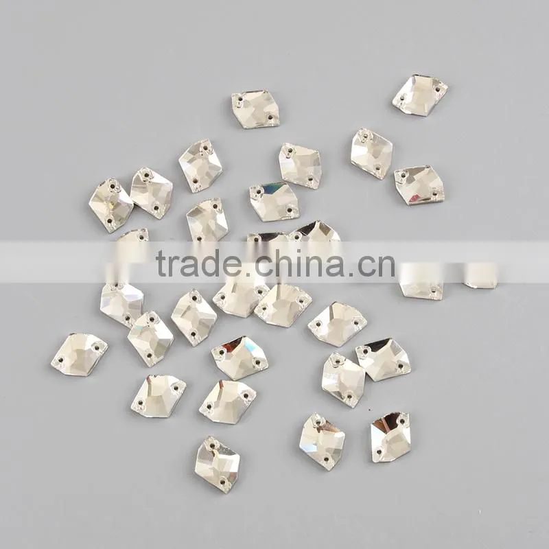 13*17mm pujiang flat back cosmic sew on rhinestone