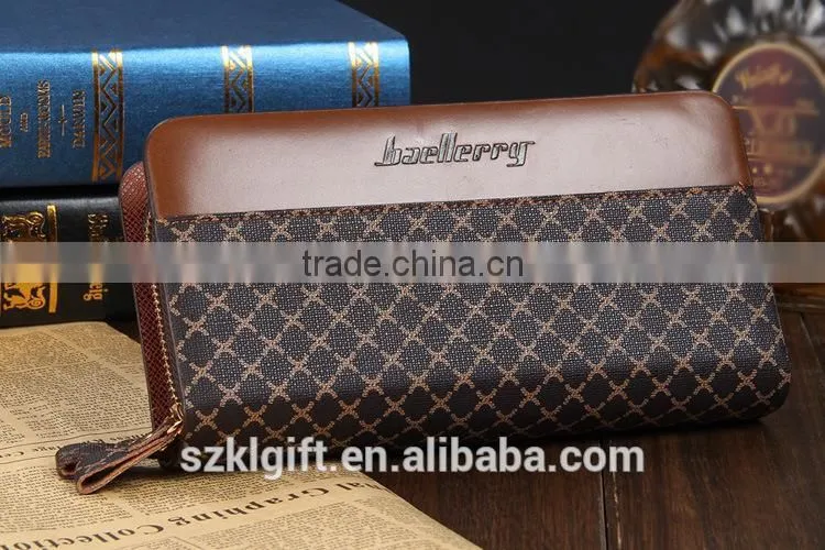 Professional wallet with mobile phone holder violet purse wallet alligator wallet