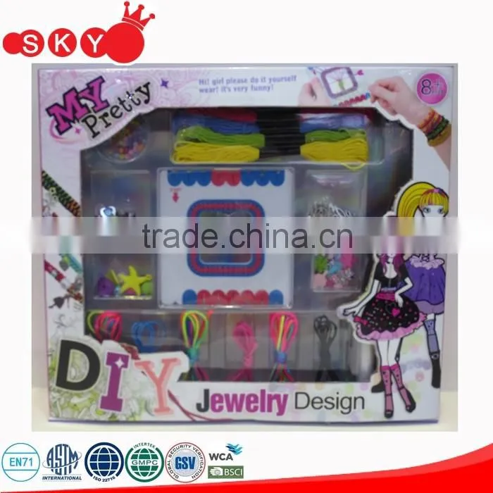 New diy beauty partoy toys fashion toy children's make up set DIY wear bead toy beauty set diy make up toy