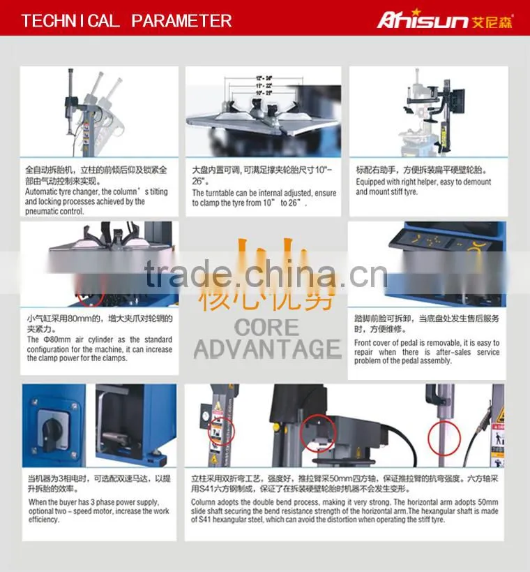 fully automatic tire changing equipment