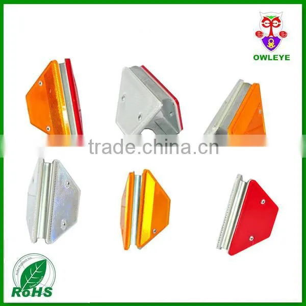 guardrail delineator reflectors ,road safety yellow color reflector