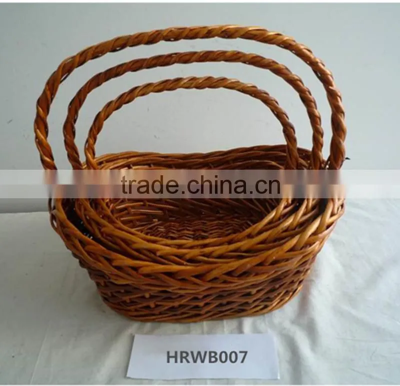 eco-friendly willow basket sets/willow fruit baskets/fruit basket drawing
