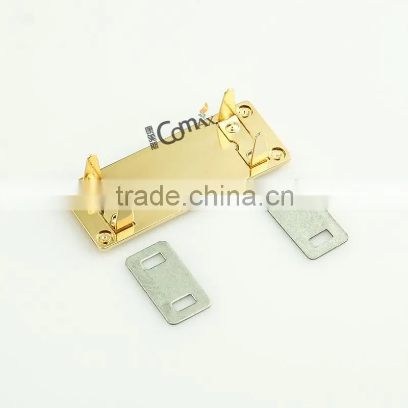 Custom engraved metal logo plate for handbag
