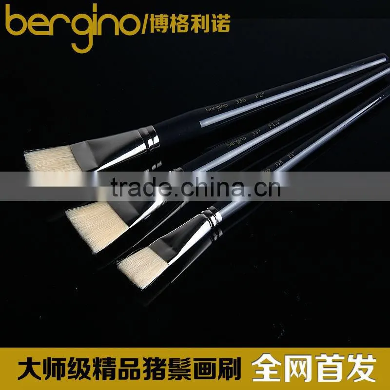 in stock BGN-336 Bergino professional flat shape bristle artist brush in stock