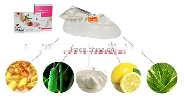 Exfoliating foot mask/foot skin peeling mask OEM