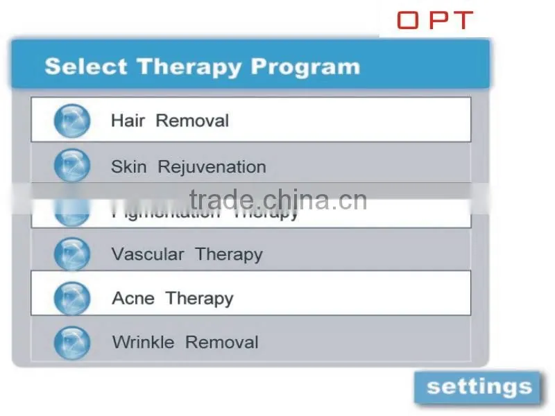 Safe painless 6 in 1 elinght rf ipl skin rejuvenation hair removal machine