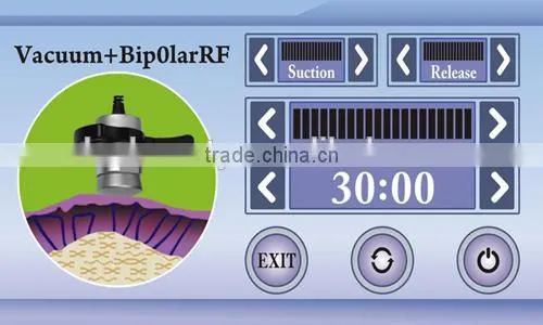 Vacuum+Bipolar RF+Tripolar RF+Face RF+Bio+40K cavitation weight loss machine