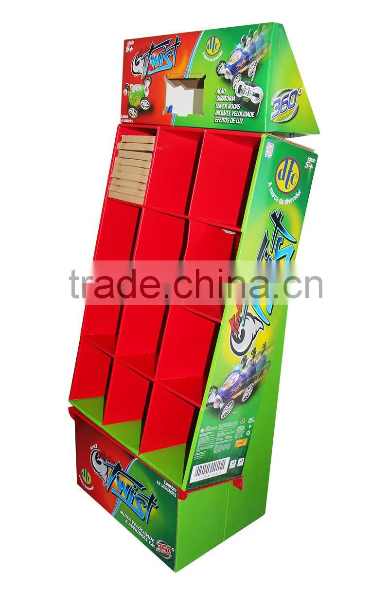 Display box with prongs for supermarket retailsale