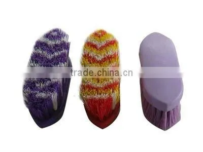 fluorescent synthetic bristles horse grooming brush