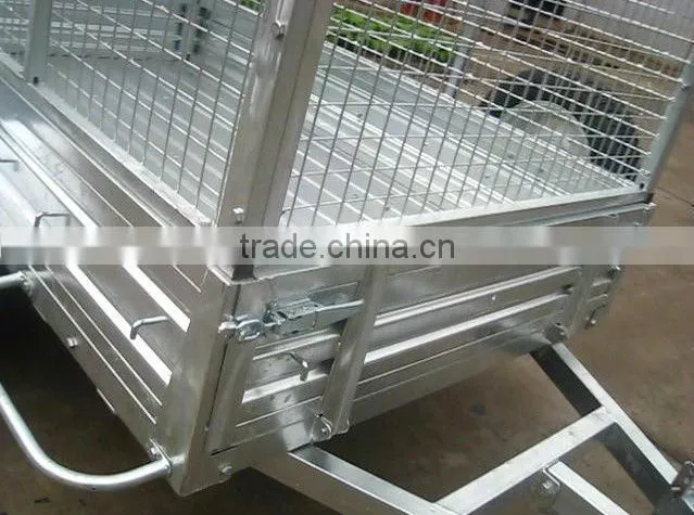 Heavy Duty Cage Trailer With Spare Wheel