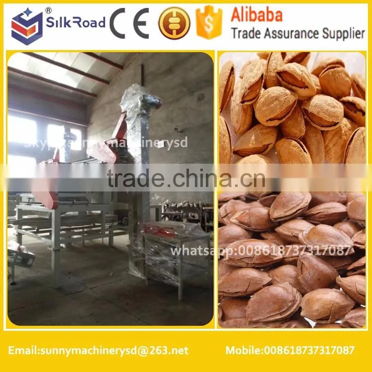 Nuts cracking machine/almond dehuller machine|hazelnut shelling remove machine