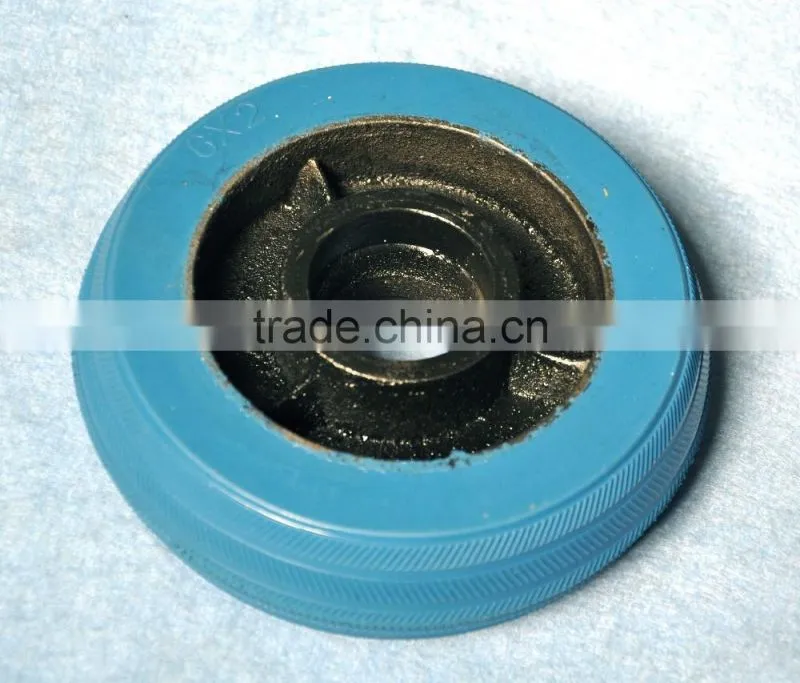 Heavy Duty Industrial Iron Core Rubber Swivel Caster Wheel