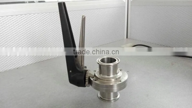 Stainless steel china suppliers sanitary butterfly valve