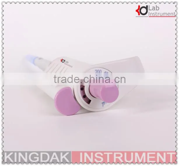 100-500ul Single Channel Coloured Adjustable Pipette-Five Fixed Volume