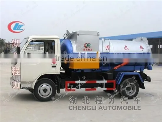 5 ton Sewage Suction Truck, 5000 liter vacuum sewage tank truck, 5000 liters sewage suction tanker truck.
