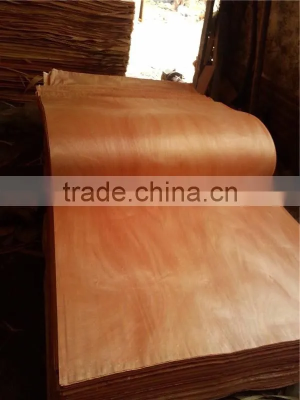 Linyi Grade a b c 0.5mm 1220x2440 decorative natural okoume face Veneer