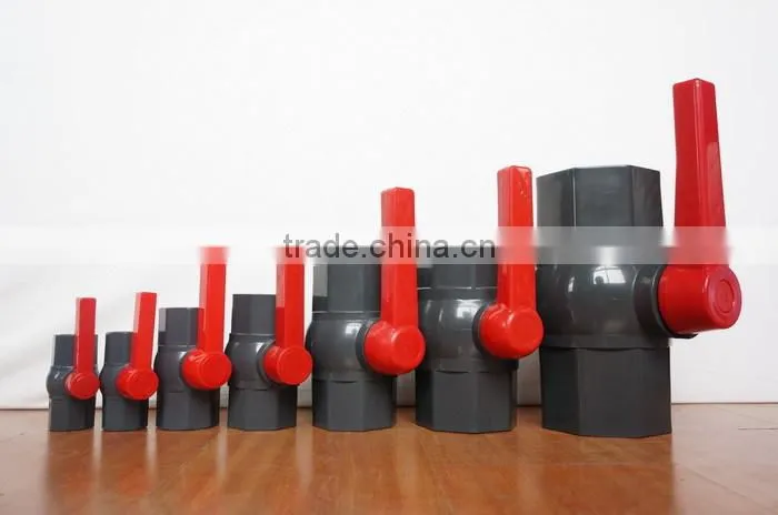 PVC DOUBLE UNION SPECIAL HANDLE BALL VALVE