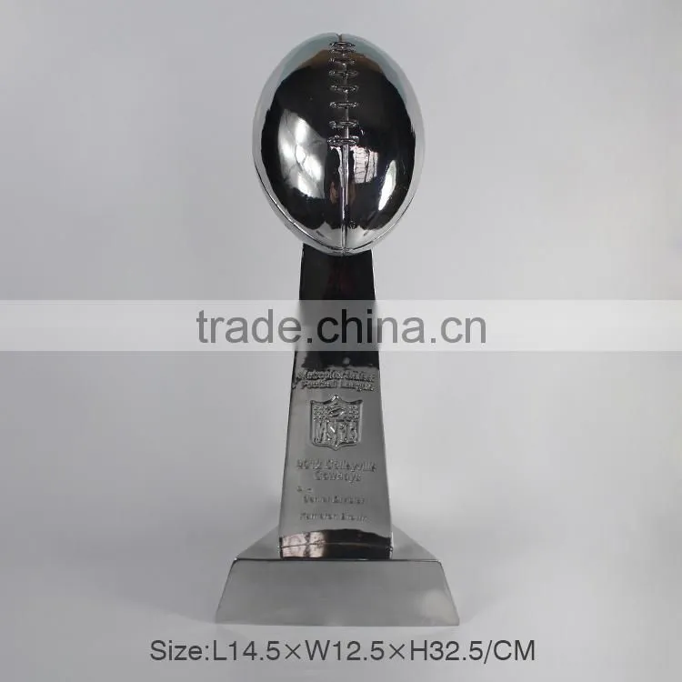 customized metal appearance polyresin resin pugilism boxing trophy cup