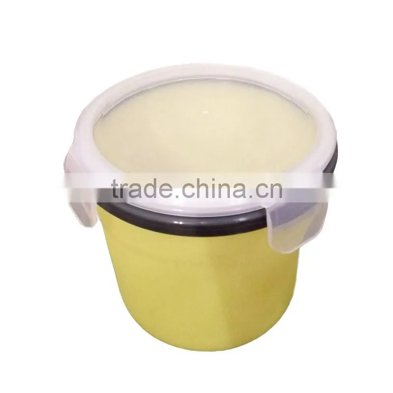 Round shaped silicone food container