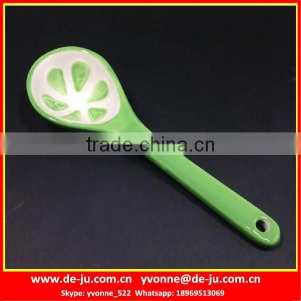 Cute Fruit Design Children Ceramic Tea Spoon