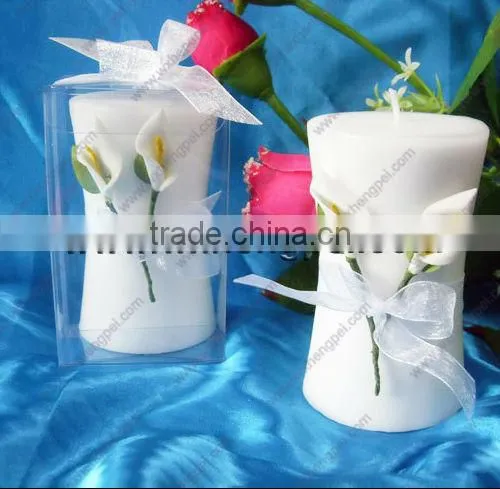 Calla Lily Elegance Vase Shaped Candle