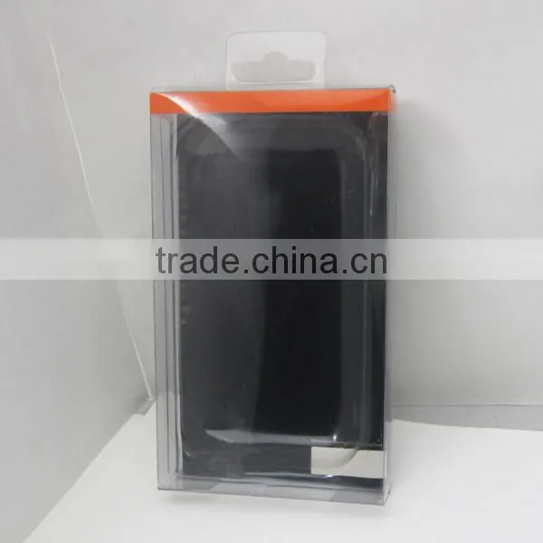 Popular sale PVC/PET packaging box for phone case, clear plastic paper packaging box, plastic box