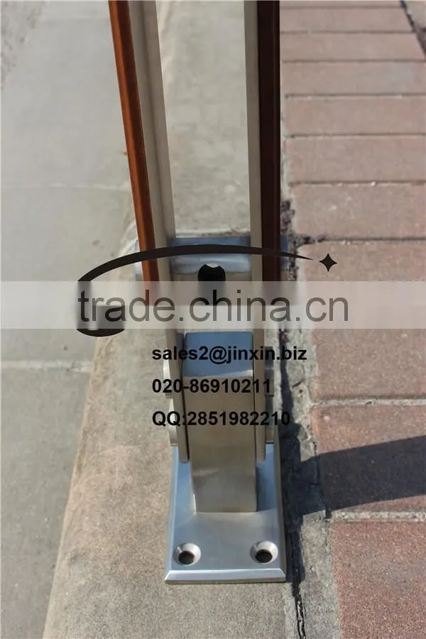 Guangzhou outdoor wood railing and stainless steel wood railing