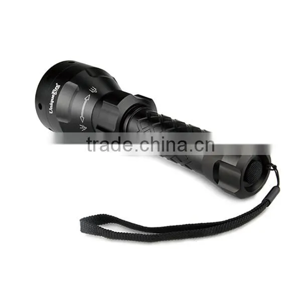 940nm uniquefire uf-1405 67mm convex lens zoom led flashlight