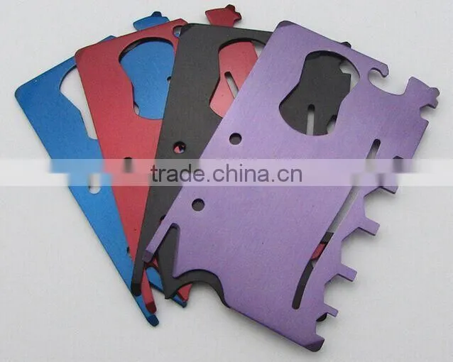 10 in 1 Survival Tools card Multi function Army knife card