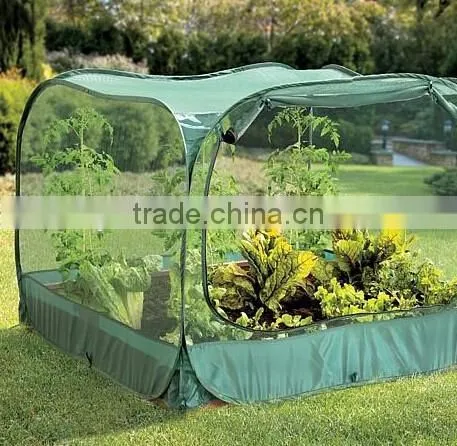 Garden suppliers 4'Sqx3'H anti-bird net Pop-Up Bird Net cover with Door