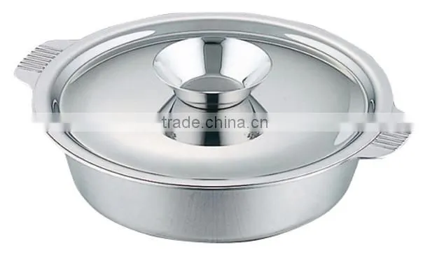 Chiri Nabe Cooking Stainless Steel Pot with Partition (2 Conpartment) Induction Cooker Available