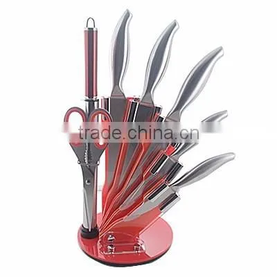 8pcs kitchen stainless steel knife chef set