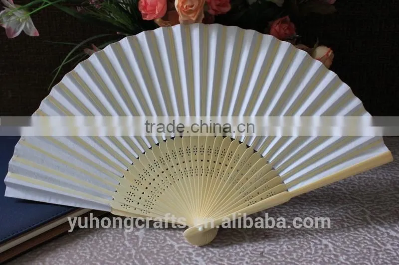 Japanese promotional bamboo paper fan