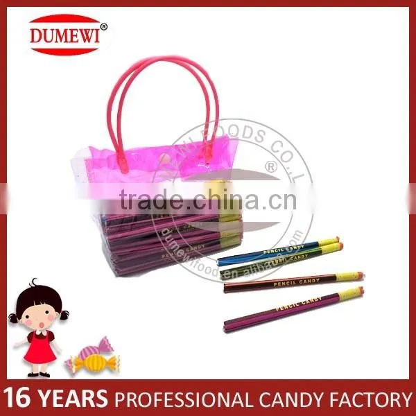 Fruit Flavor Pencil Pressed Candy Tablet Candy in Handbag