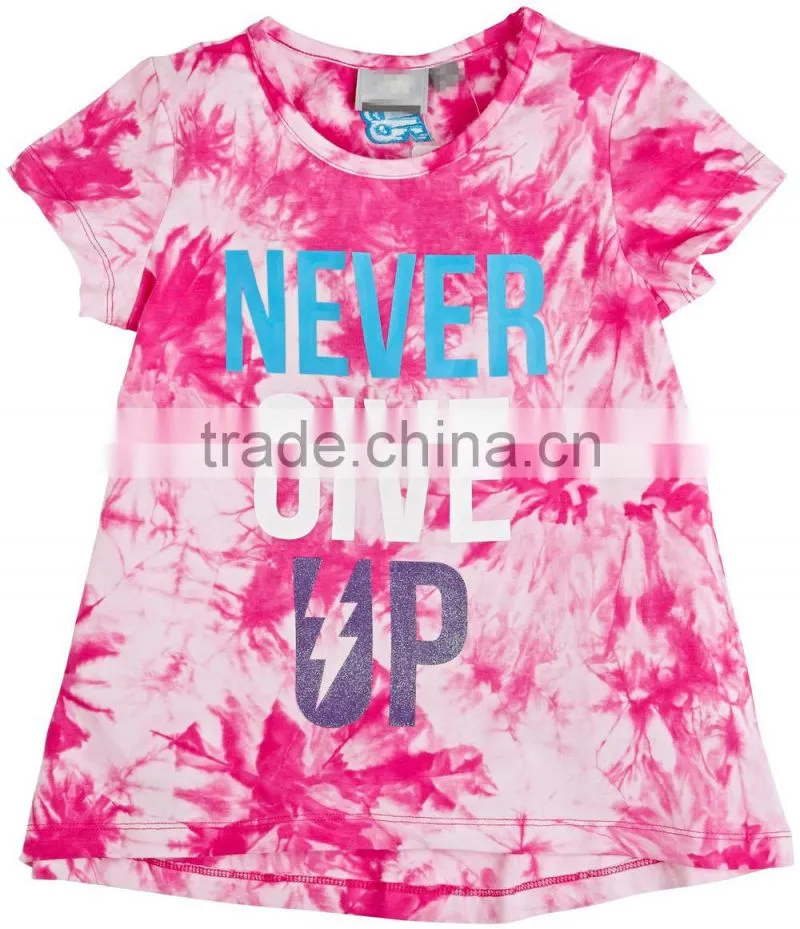 wholesale polyester printing sublimation t shirt for kids short sleeve