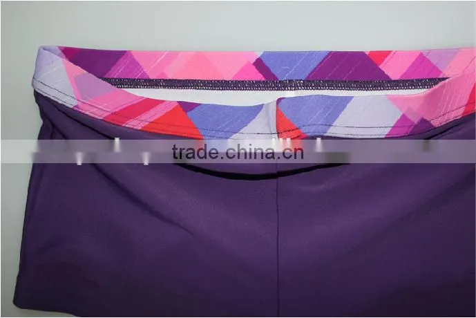 Sublimation spandex nylon women's panties, cheap ladies swimming panties