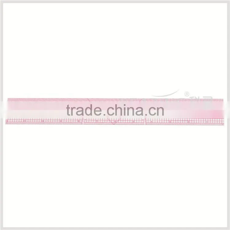 Kearing 1.2mm thick 20cm&8" flexible garment ruler for sewing garment measurement in sandwich line printing #B-56