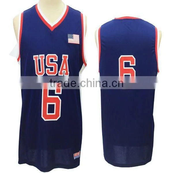 Red color man basketball shirt