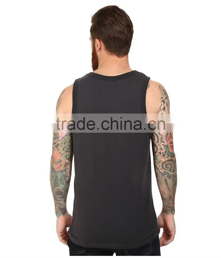 cotton vest custom tank top for men