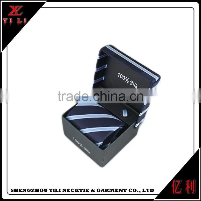 Pretty 100% microfiber polyester necktie gift box set