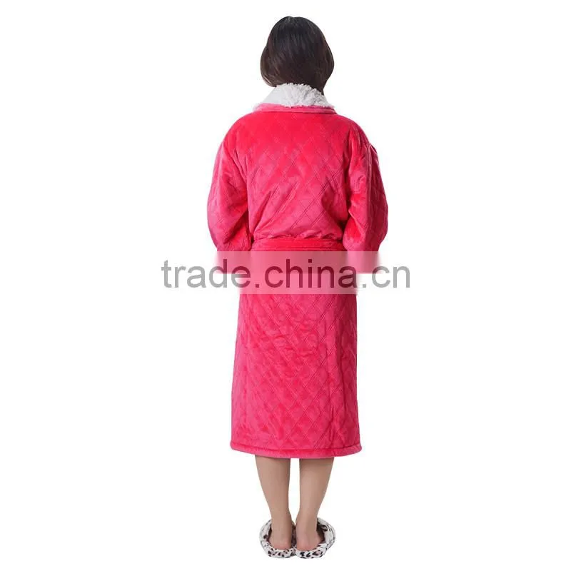 robe gown sets women fleece teen girls sexy sleepwear