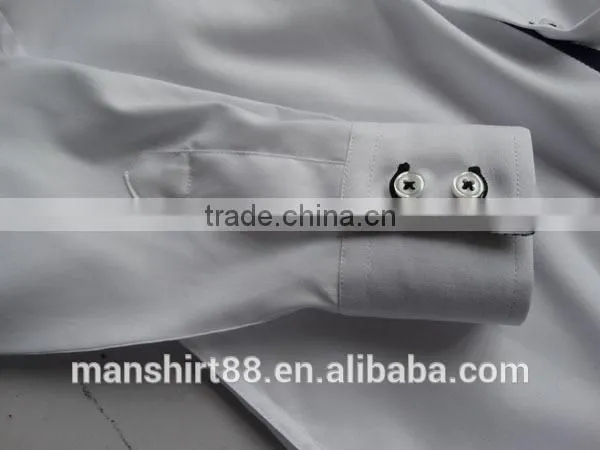 fashion boy's button-downs shirt underlap with ribbon on placket