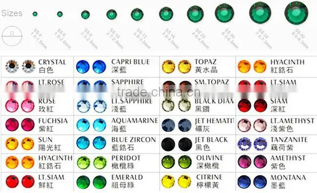 hi-ana rhinestone1 Free sample available Finest Quality hot fix rhinestone